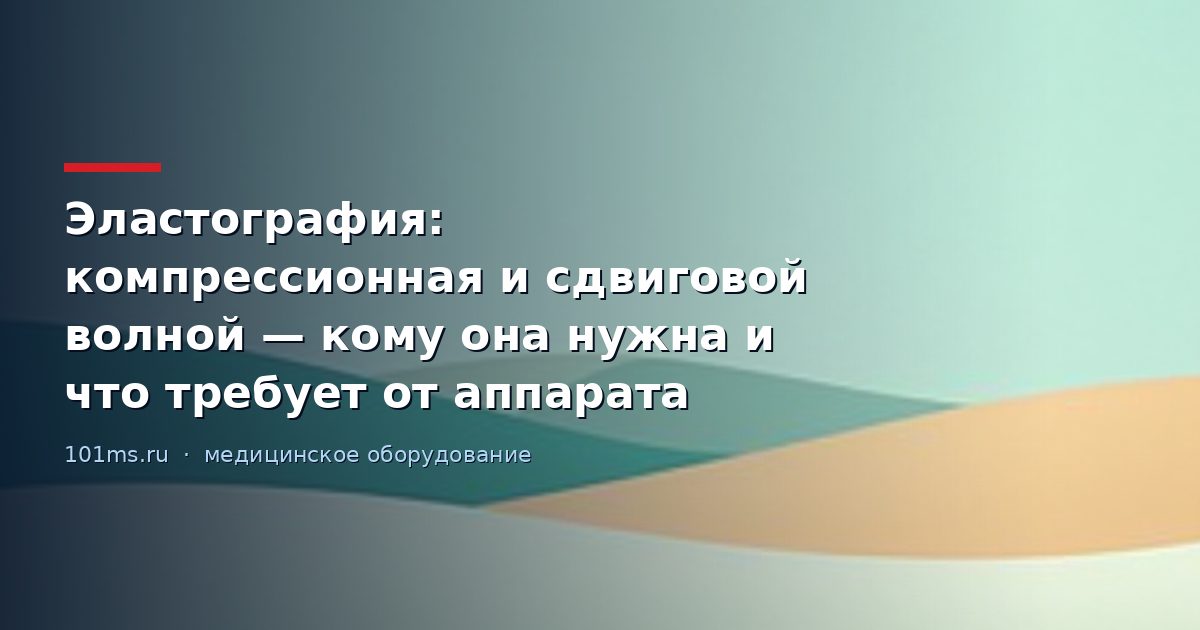 Эластография: компрессионная и сдвиговой волной — кому она нужна и что требует от аппарата
